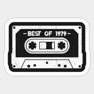 Best of 1979 Retro Cassette Tape 1979 Birthday Sticker